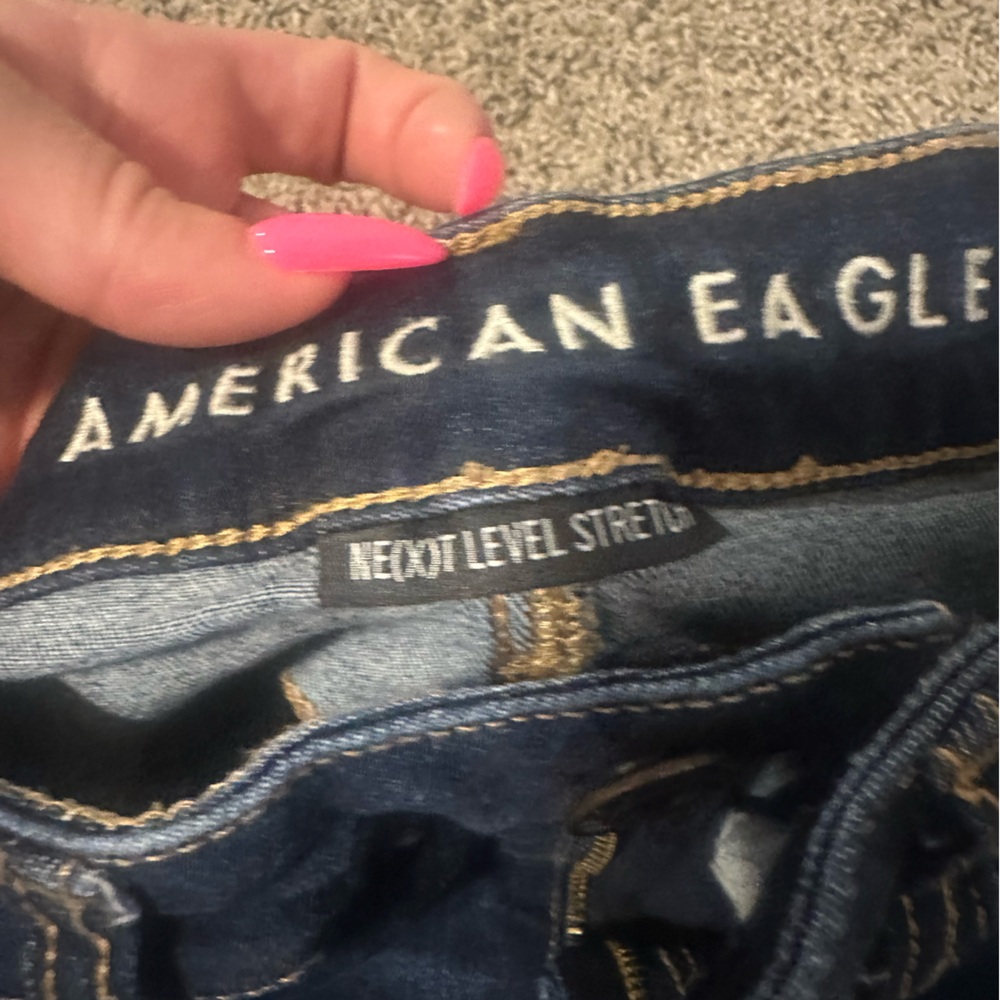 American Eagle Outfitters Women's Dark Blue Jeans